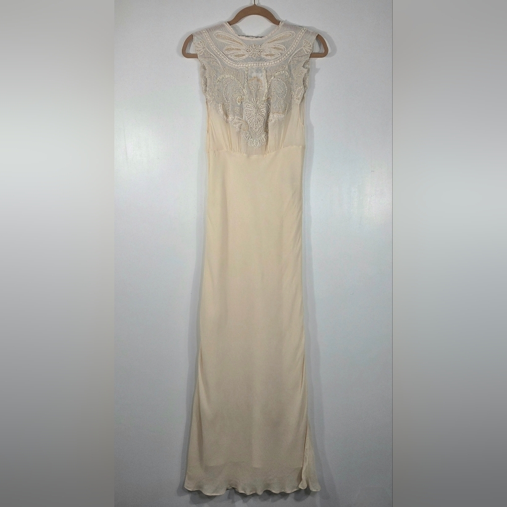 NWT ZARA LINGERIE LIMITED EDITION EMBROIDERED BEADED MAXI DRESS.